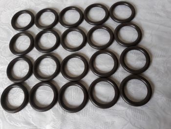 Faby27800 n°6 - Anneaux rideaux diam int 4,5 ext 6,5 Lot de 20