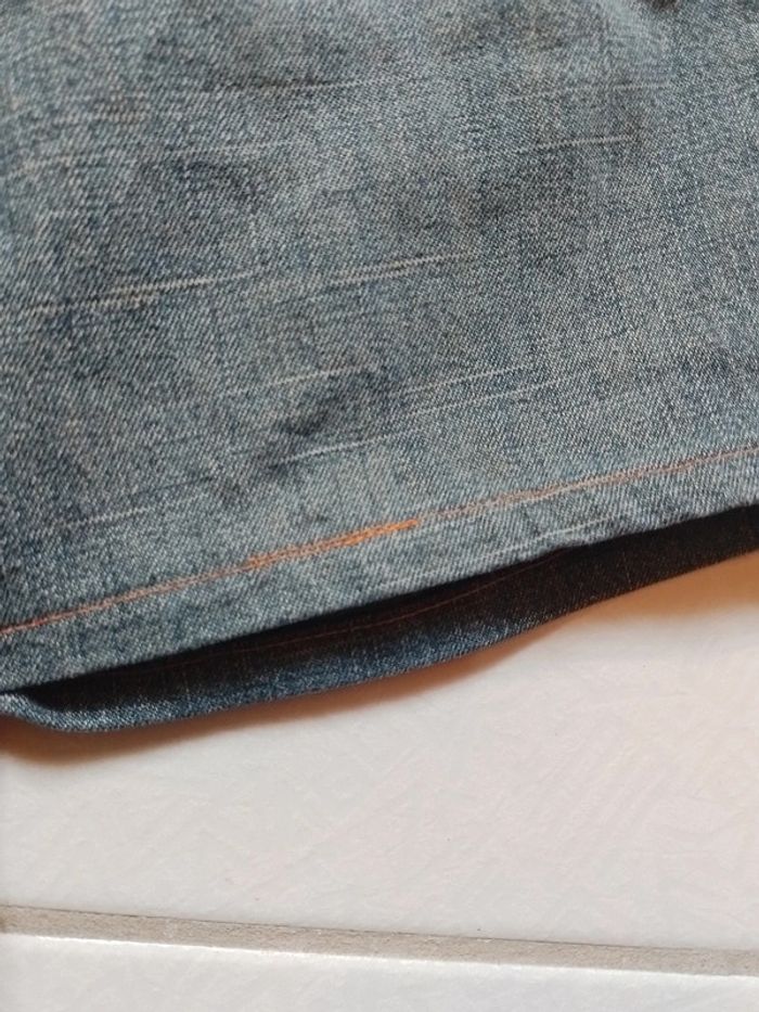 Short bleu en simili jean femme Id'est - photo numéro 17