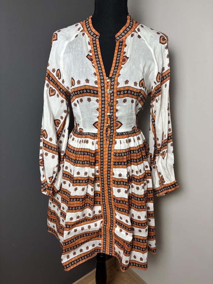 Robe Sandro blanc abricot T34 neuve