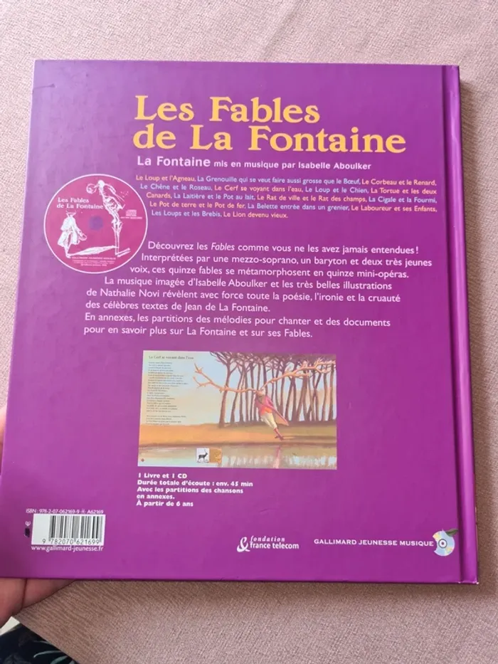 Livre les fables de la fontaine avec CD - photo numéro 12