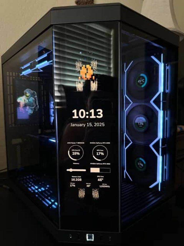 PC de jeu haut de gamme – RTX 4090, Ryzen 7 9800X3D, boîtier tactile HYTE Y70, 64 Go de RAM DDR5 - photo numéro 2