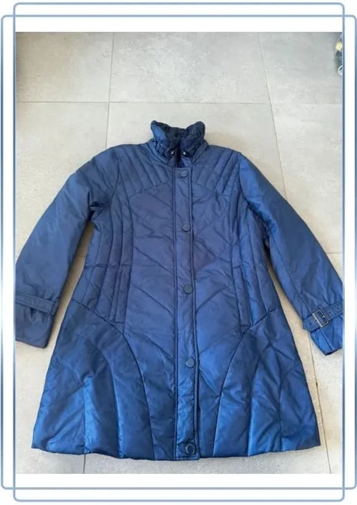 Manteau long bleu By depech Mod, taille 46