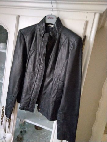 Blouson cuir femme