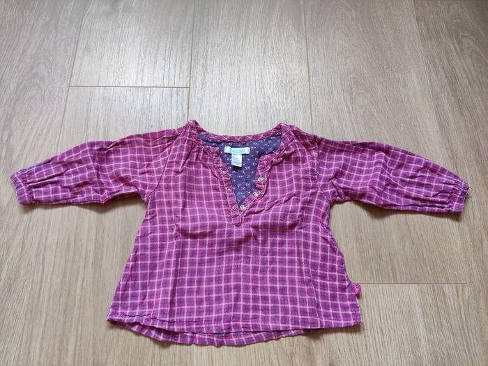 Lot t-shirts manches longues fille 12 mois - photo numéro 2