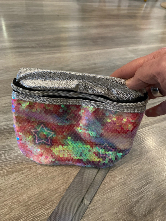 Sac banane à paillettes multicolores - photo numéro 2