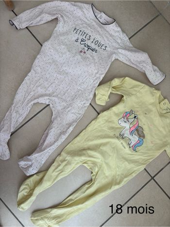 Lot pyjama coton