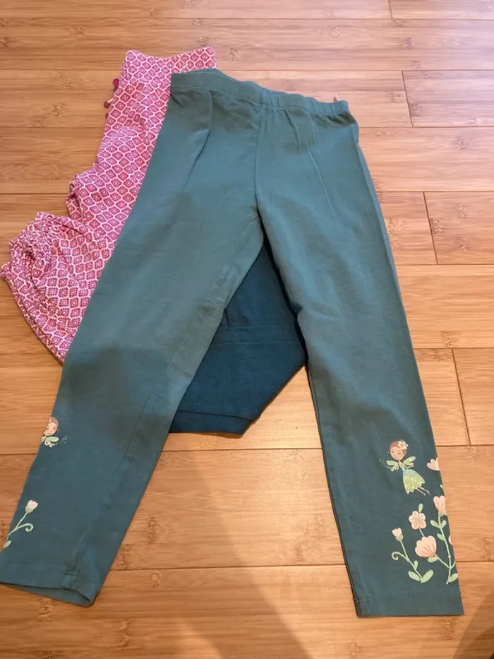 5 ans - Set de 2 legging et 1 pantalon type jogging soit 3 pièces - photo numéro 2
