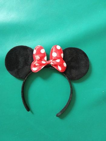 Véritable Serre tête fille Disney Minnie, noir, rouge, pois blanc,  boutique Disneyland, dès  3 ans