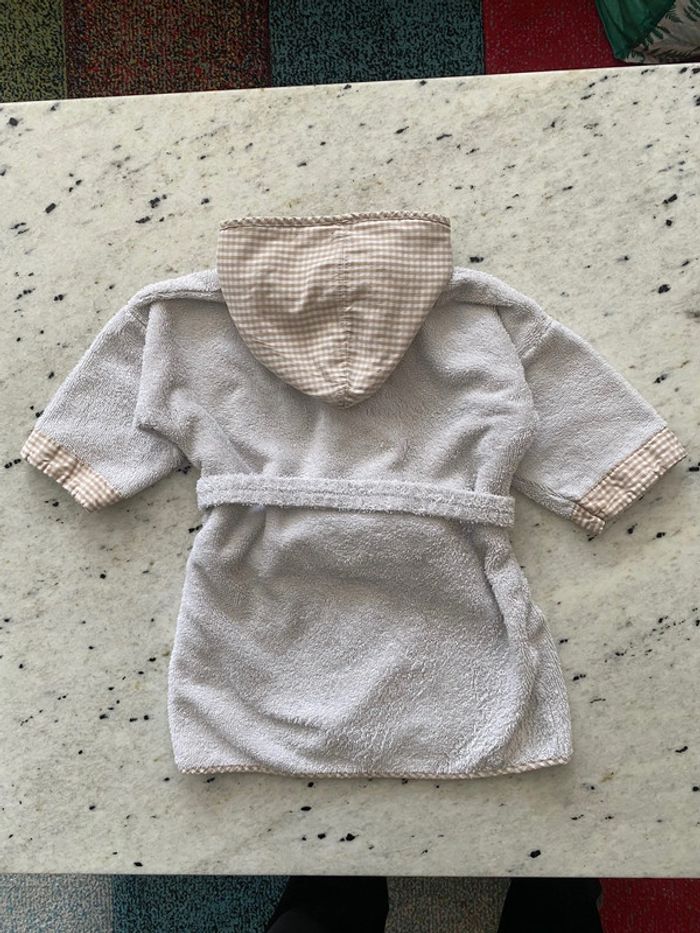 Peignoir éponge blanc Linvoge 2ans - photo numéro 3