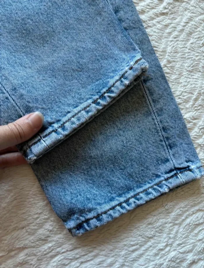 Jean Lévis 534 vintage 90s bleu clair taille haute coupe droite fuselé slim taille X/34 rare - photo numéro 6