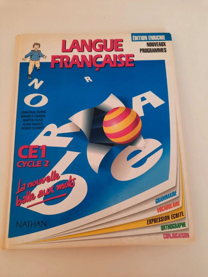 Livre français CE1 Langue française