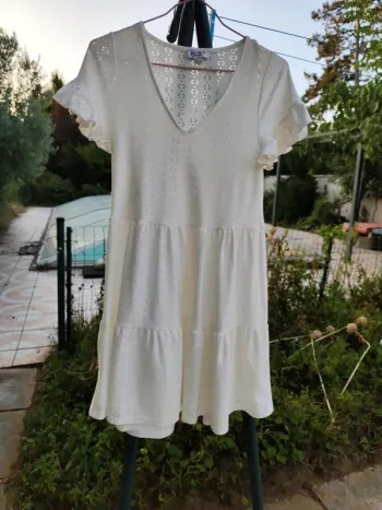 Robe blanc crème Jennyfer taille L