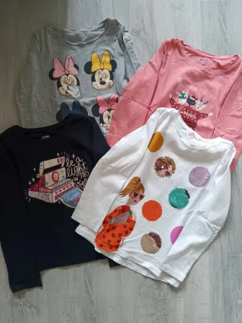 Lot de 4 t shirts manches longues