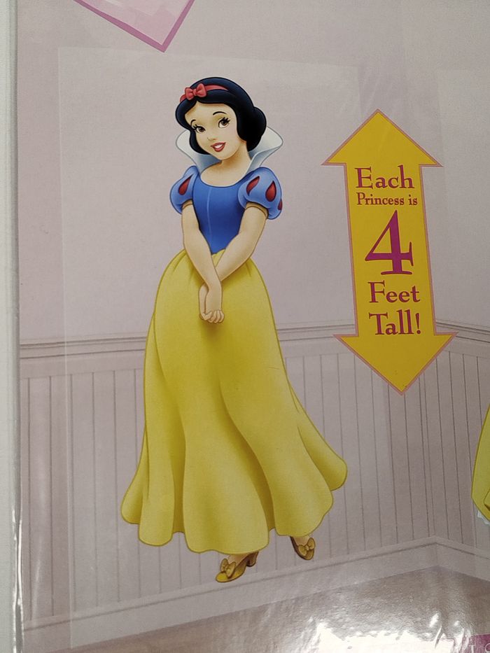 2 x décoration géante Blanche-neige disney princesse 127 cm * 85,1 cm - photo numéro 5