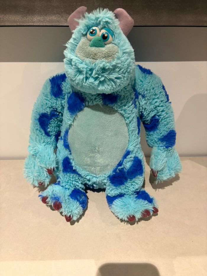 Peluche Sulli Monstres et Cie Disneyland Paris Disney bleu violet Sully 35 cm Peluche toute douce