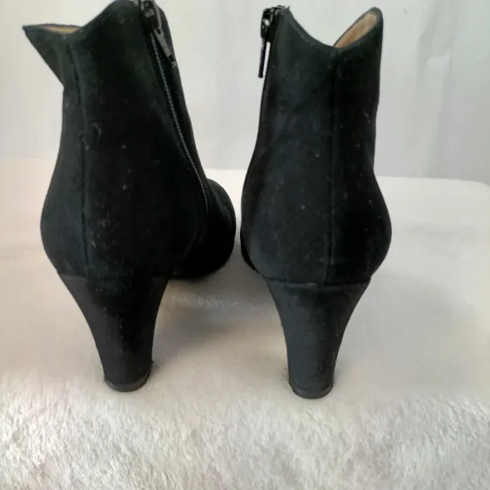 Boots croûte de cuir - La botte Chantilly - Taille 36 1/2 Bottine cuir noir - photo numéro 4