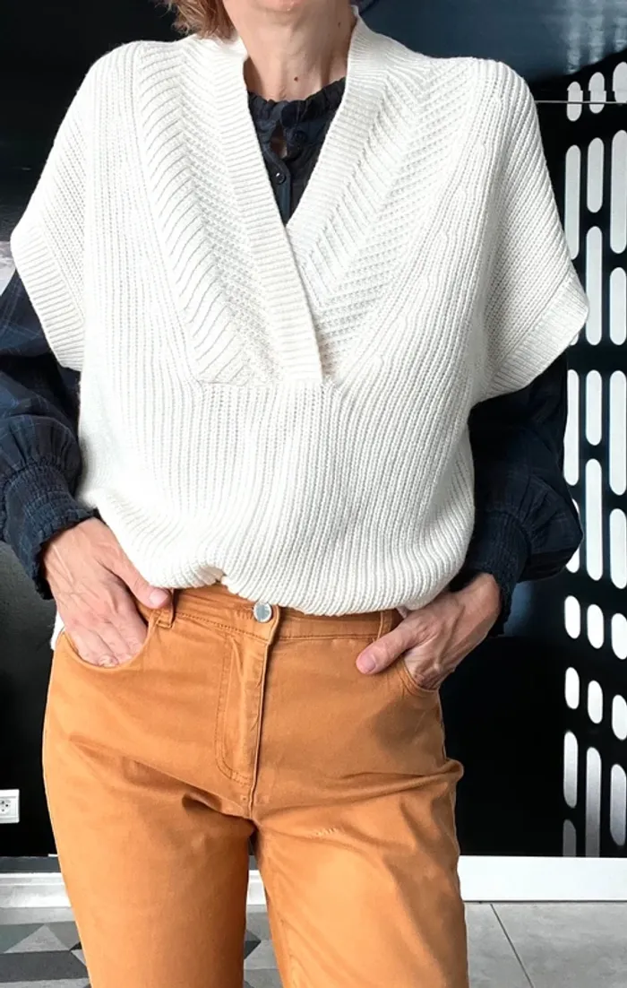 Pull en laine sans manches t M Maison 123 Artemis
