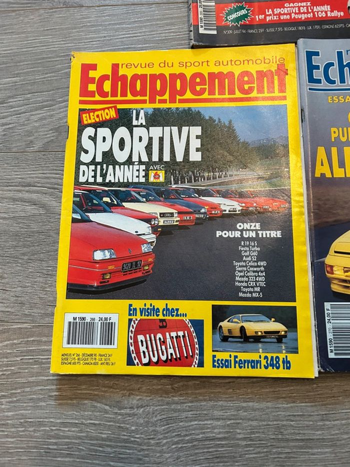 Lot 3 magazine Vintage Échappement Ancien - photo numéro 2