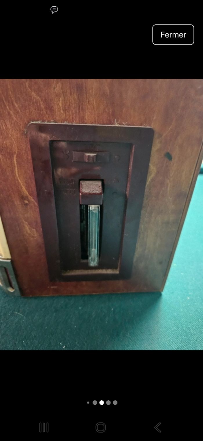 Mini juke box radio cassette vintage à fil - photo numéro 5
