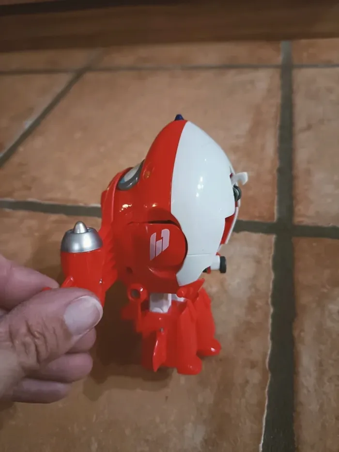 Super Wings figurine transforming Jett 12 cm avec mini jett - photo numéro 4