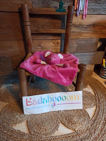 Doudou souris rose obaibi tbe