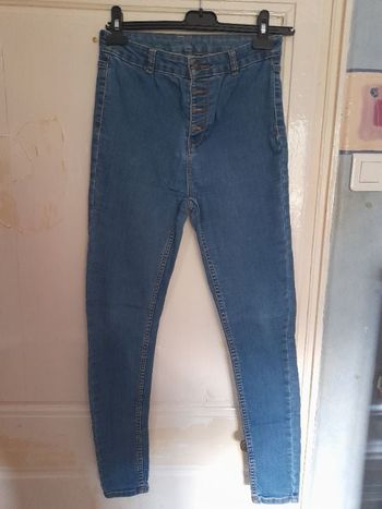 Jean femme bleu, skinny, taille 38