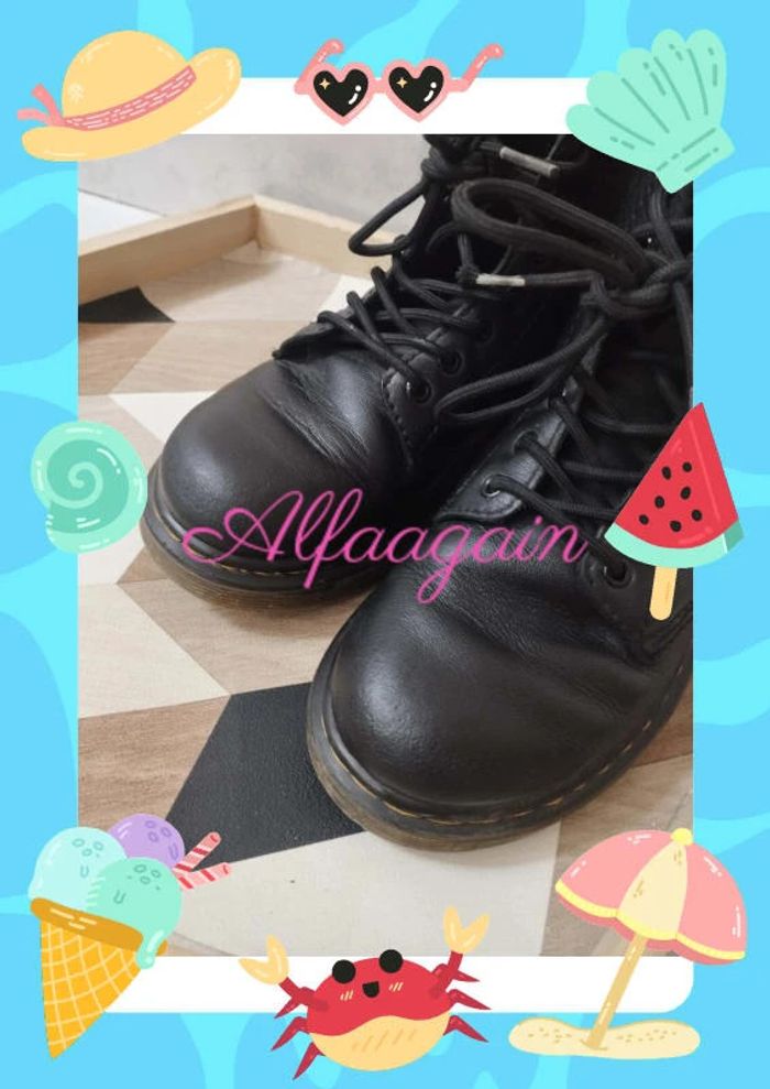 Bottines dr Martens noires 30 mixte - photo numéro 6