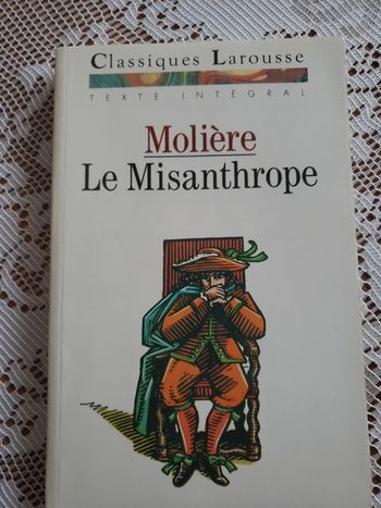 Livre de Moliere " Le misanthrope "