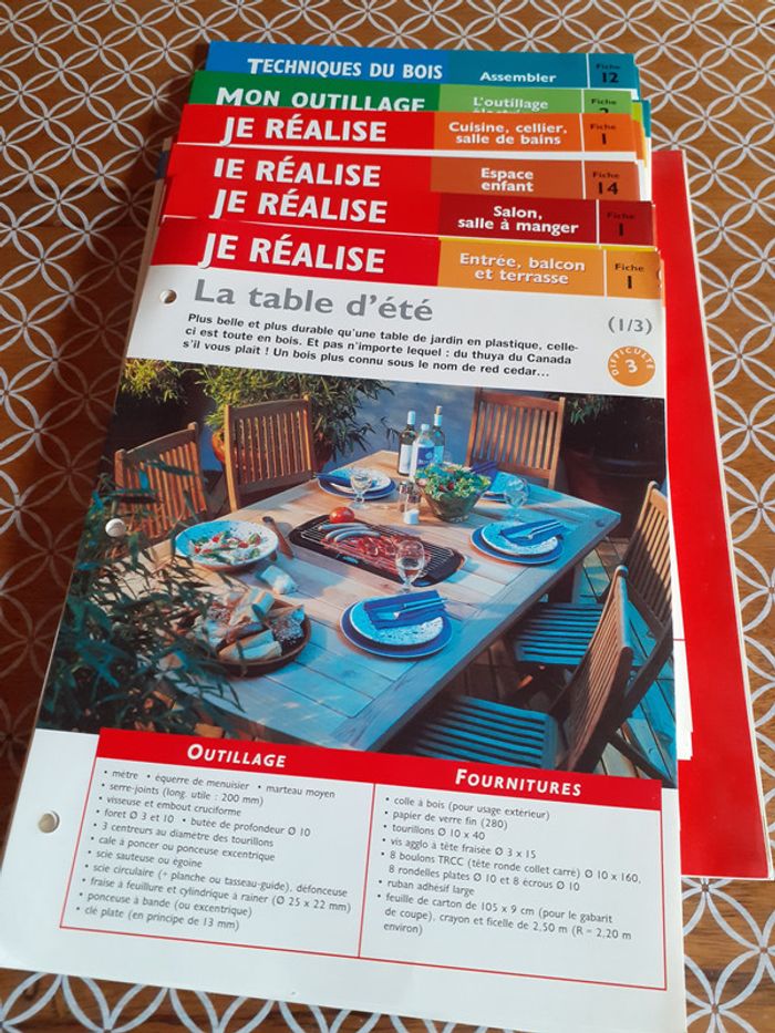 Lot de fiches bricolage