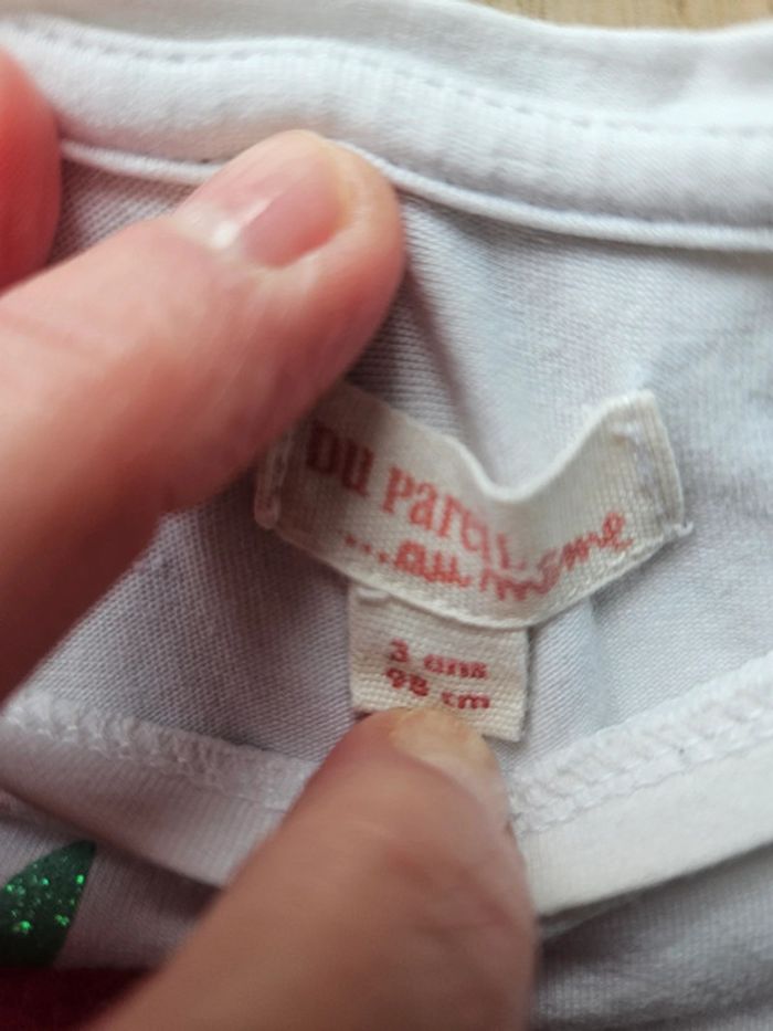 Tee shirt fleurs fille 3 ans - photo numéro 2