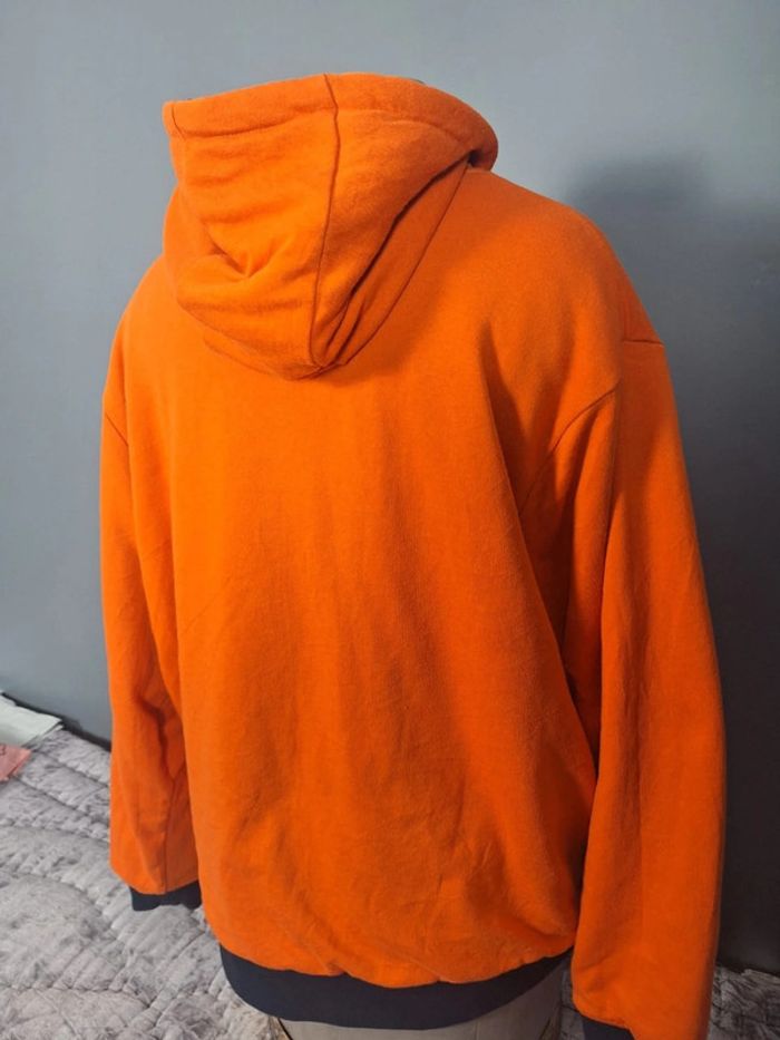Veste épaisse a capuche NFL réversible homme / orange et bleu taille 2XL floqué (248) - photo numéro 15