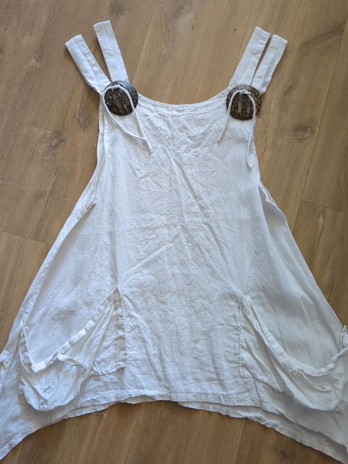 Tunique blanche en lin