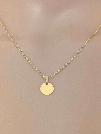 Collier femme en argent plaqué or