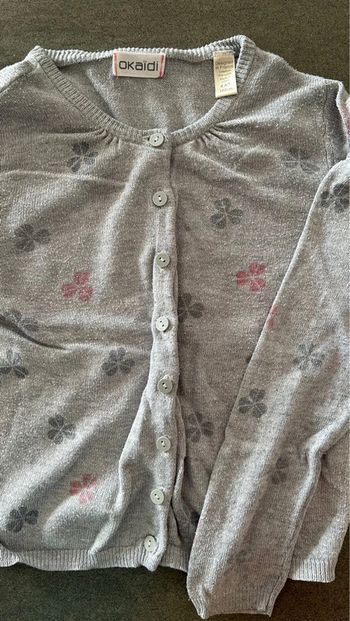 Gilet gris 4 ans