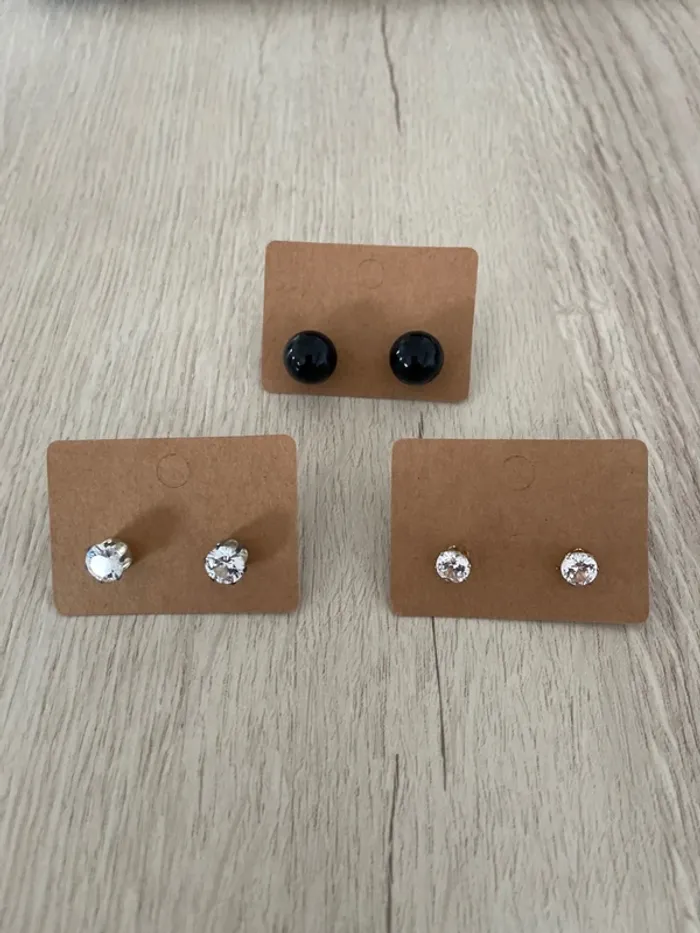 Lot de paires de boucles d’oreilles neuves