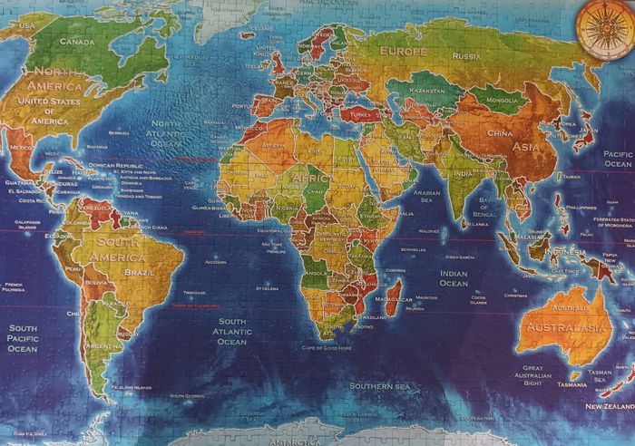 Puzzle 1000 pièces Carte Du Monde - photo numéro 2
