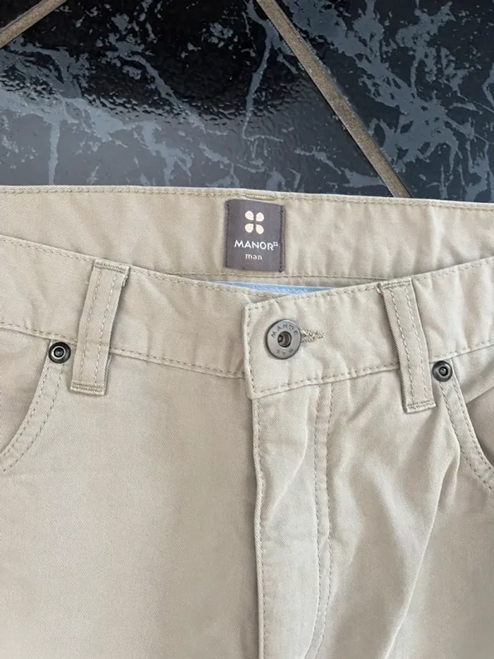 Pantalon beige manor 38 - photo numéro 3