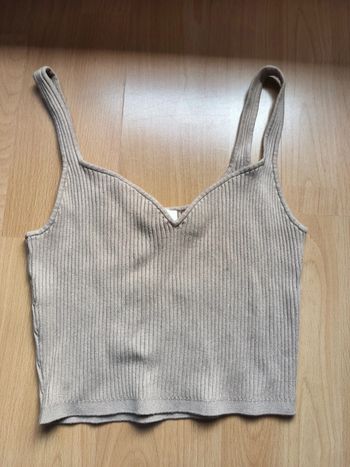 Top beige plus foncé H&M taille S