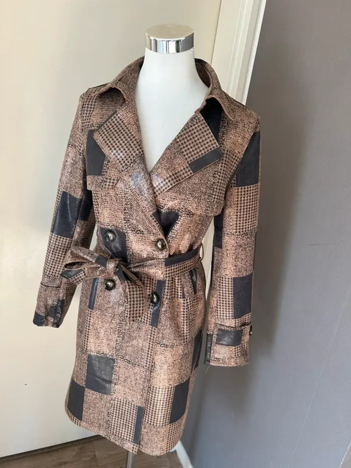 Azara veste mi longue ,trench-coat , imperméable - photo numéro 7