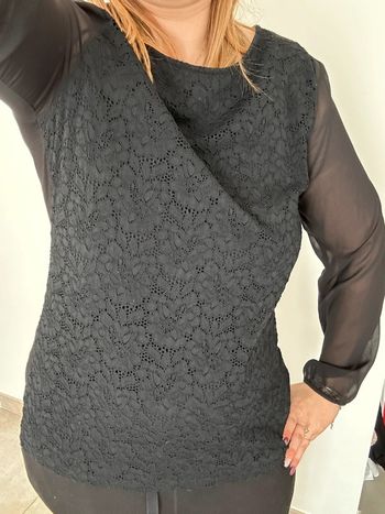 Blouse à dentelle Camaïeu T44
