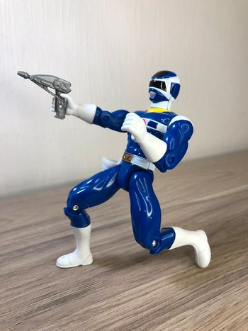 Action figure figurine articulé vintage bandai Power rangers in space , bleu ranger