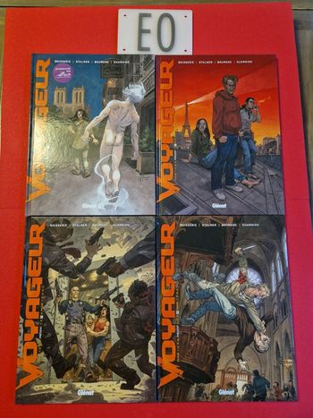 Lot de 4 bd voyageur présent 1 à 4,EO