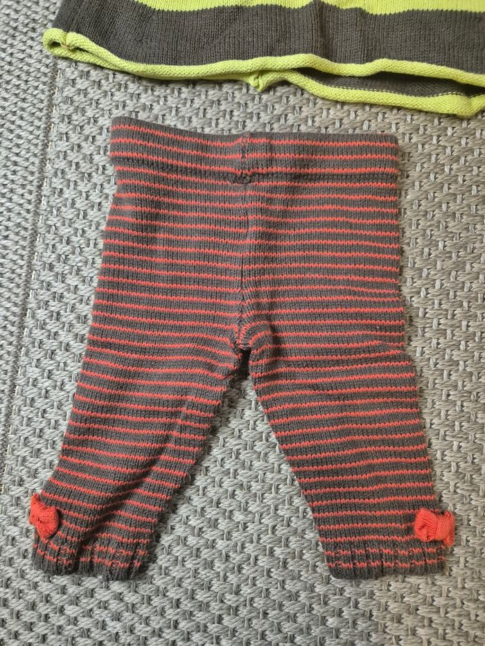 Ensemble robe + legging tricot - 6 mois - photo numéro 6