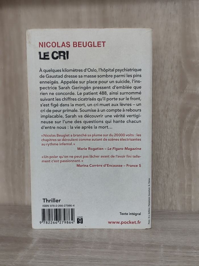 Livre Le Cri de Nicolas Beuglet - photo numéro 2