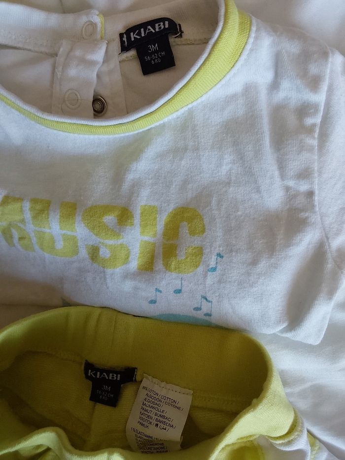 Ensemble short Tee-shirt bébé garçon taille 3mois - photo numéro 4