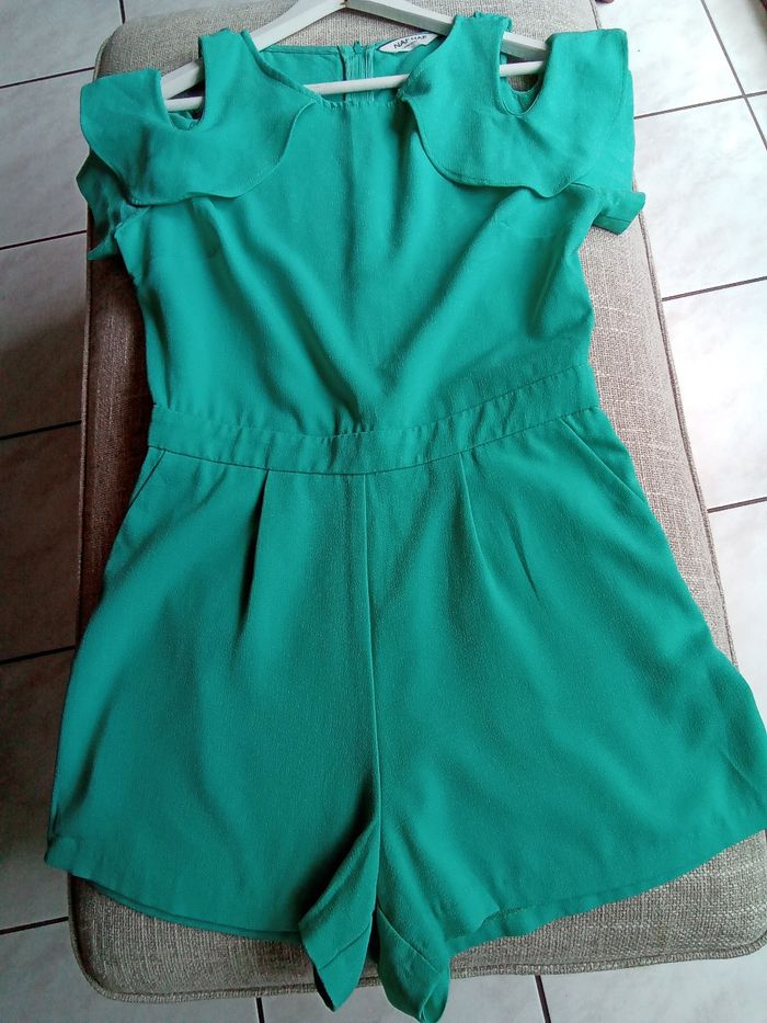 Jolie combishort vert menthe Naf Naf - photo numéro 7