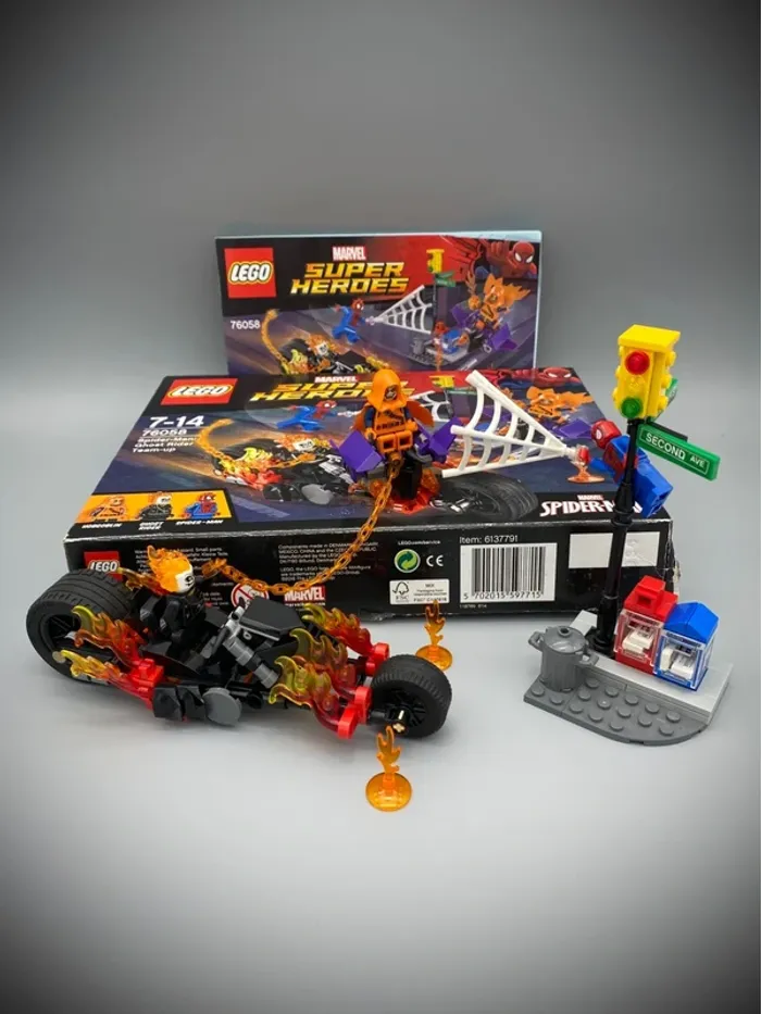 LEGO Marvel Super Heroes 76052 - Spider-man : L’équipe de Ghost Rider - Complet avec boîte et notice