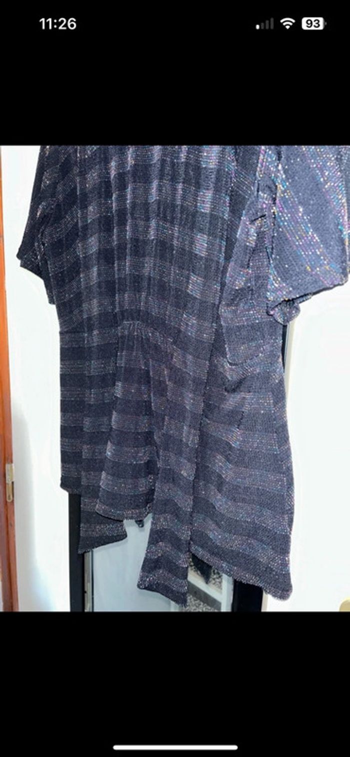 Haut noir brillant taille S 36 - photo numéro 4