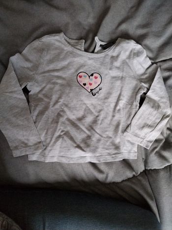 Tee shirt fille à longues manches