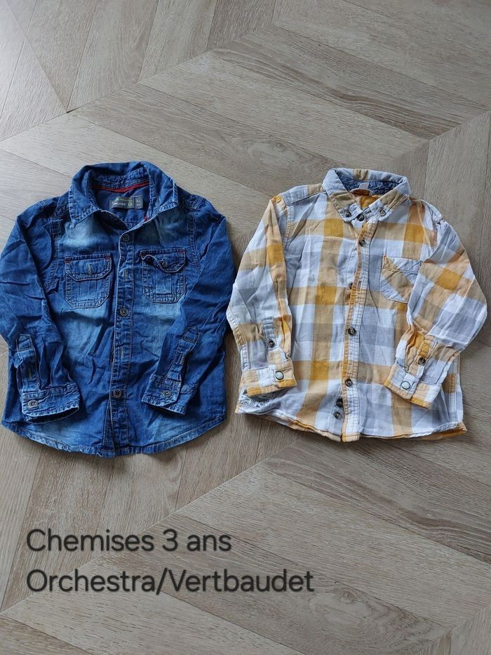 Lot chemises 3 ans